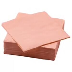 IKEA FANTASTISK Pinkish Orange Paper Napkins 50-Pack 13" Square Versatile Value
